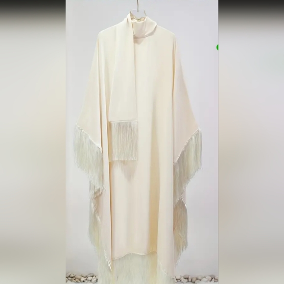 Glam Hippie Brand New Gorgeous 😍 Elegant Fringed Kaften Dress - Picture 5 of 7